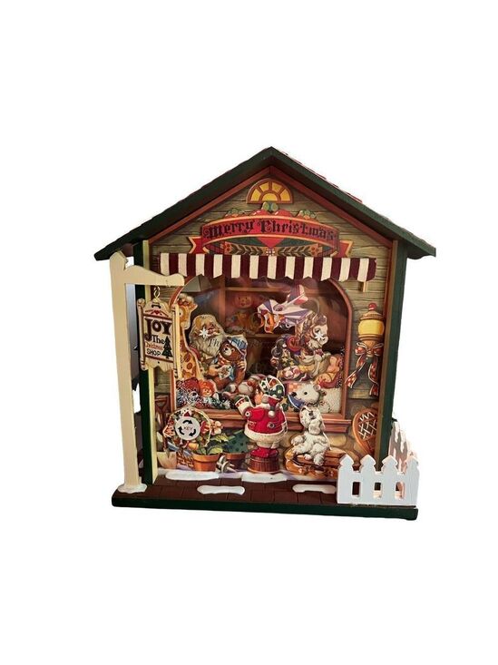 None Other - Christmas Musical wooden house.